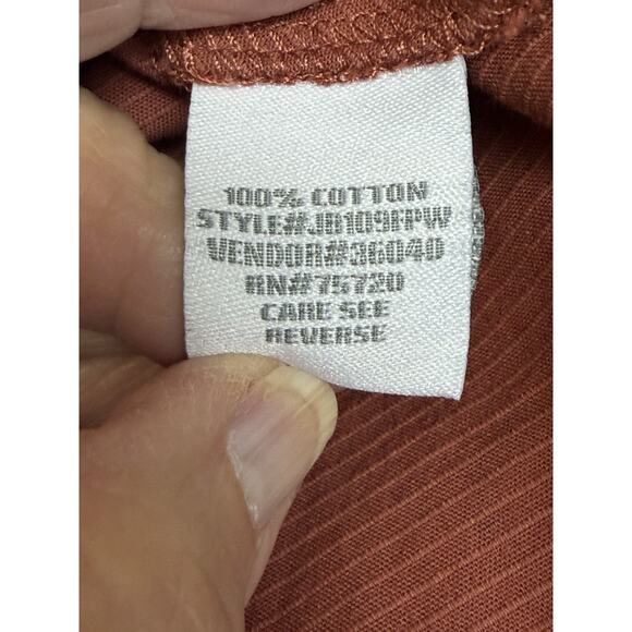 JB Holt Men's Long Sleeve Standard Fit Size XL Brown Navy Blue Flip Cuff - Picture 9 of 14